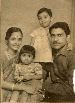 Amrish Puri with his family